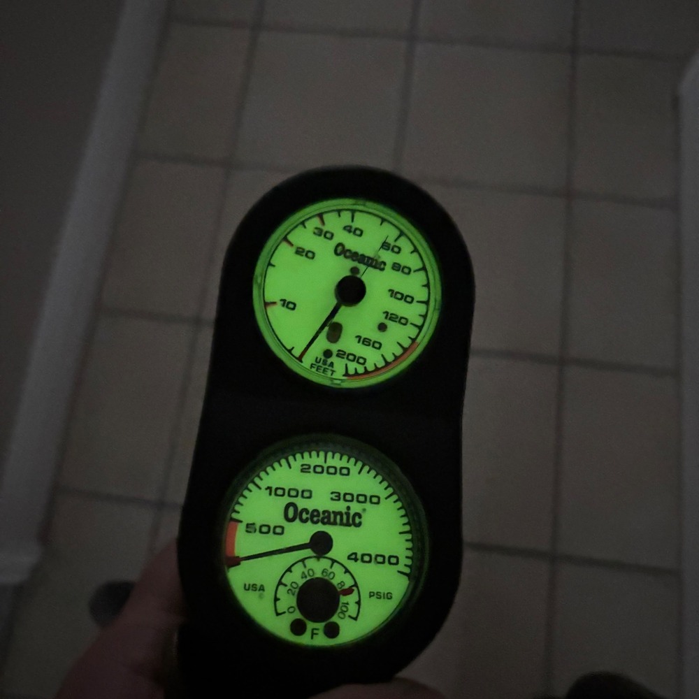 US Divers Regulator Set Conshelf SE2 Octopus Oceanic Gauges Blue Yellow Untested - Picture 9 of 10